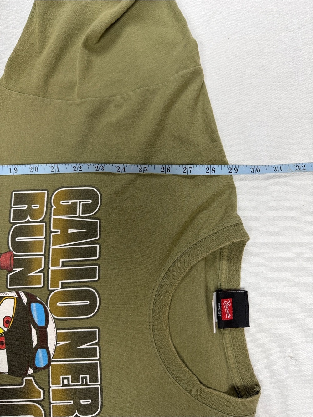 Harley-Davidson Olive Green Gallo Nero Run Graphic Tee with Yellow & Red Accents - Picture 10 of 11